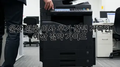 울산 원룸 이사 후기: 꿀팁 가득한 예산 절약 가이드