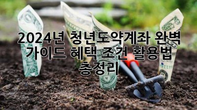 2024년 청년도약계좌 완벽 가이드: 혜택, 조건, 활용법 총정리!